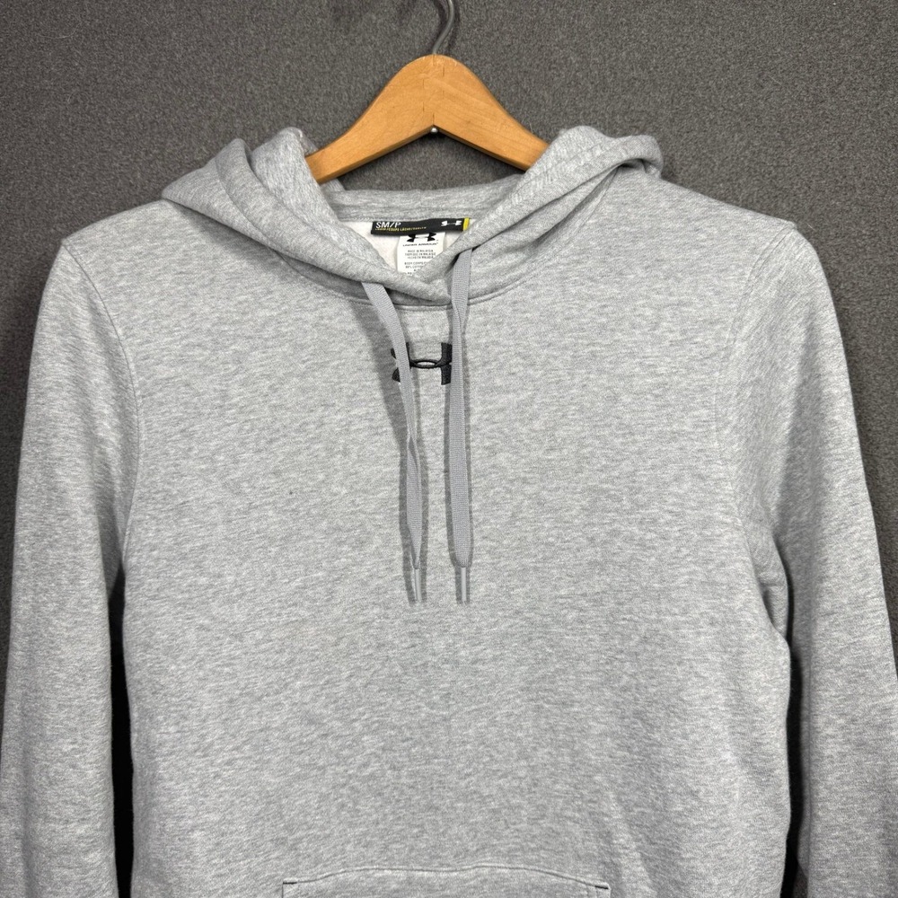 Under Armour NWOT Gray Hoodie Men's Loose Fit Cotton Pullover Hoodie Size S/M